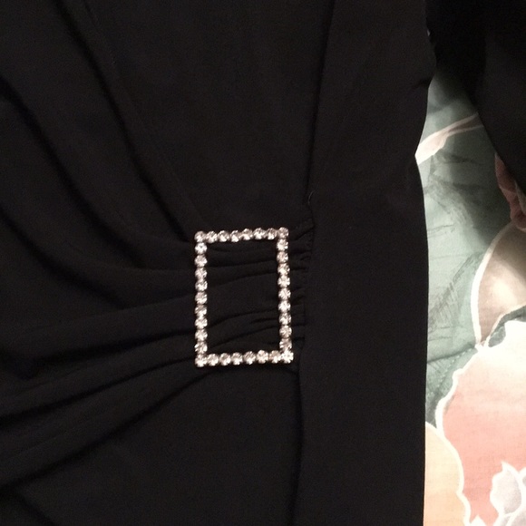 Black evening top with bell sleeves - Picture 4 of 5